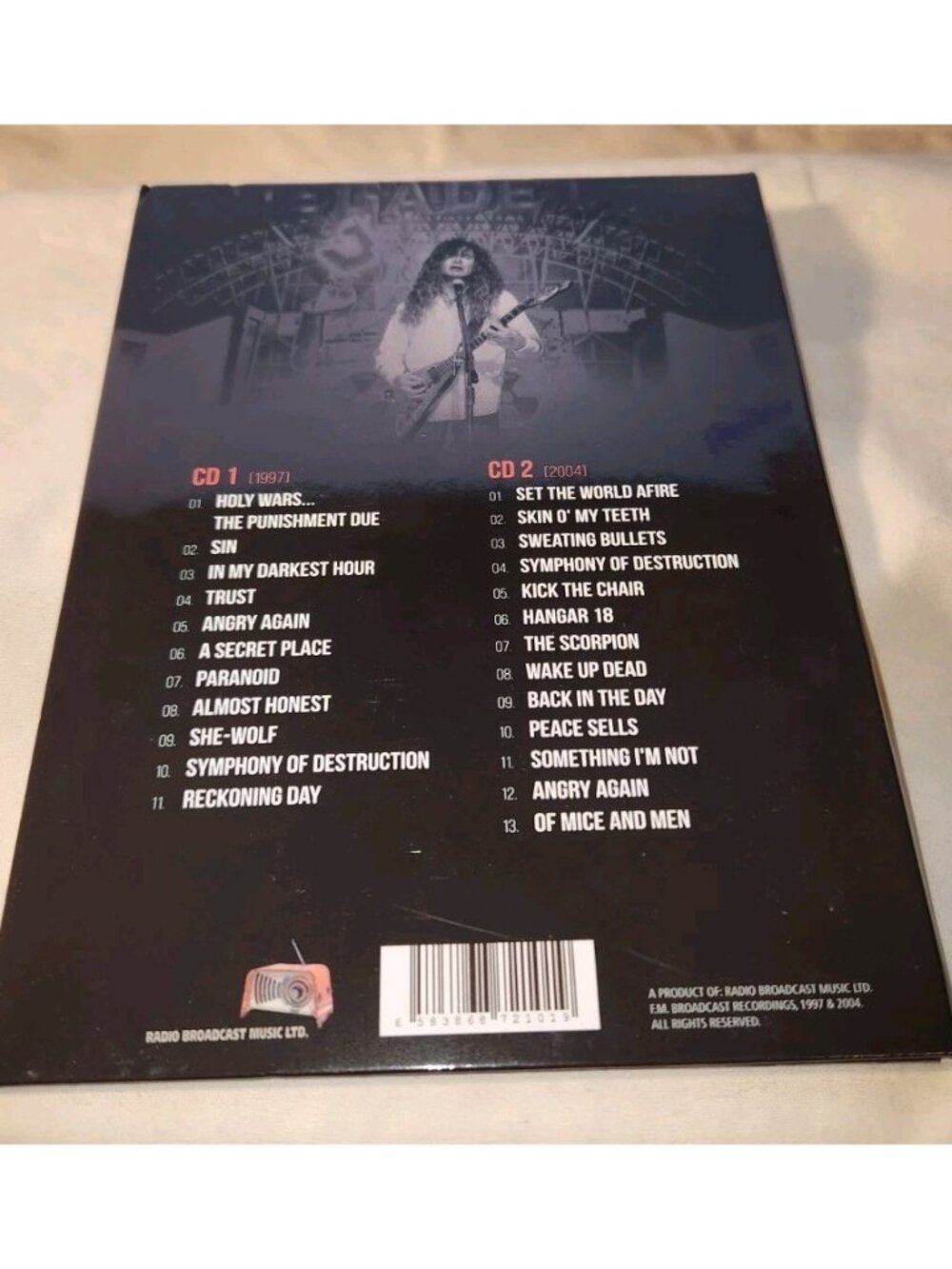 MEGADETH - 100% Thrash Metal / Radio Broadcasts [2xCD] - 1997 and 2004 - Picture 2 of 5
